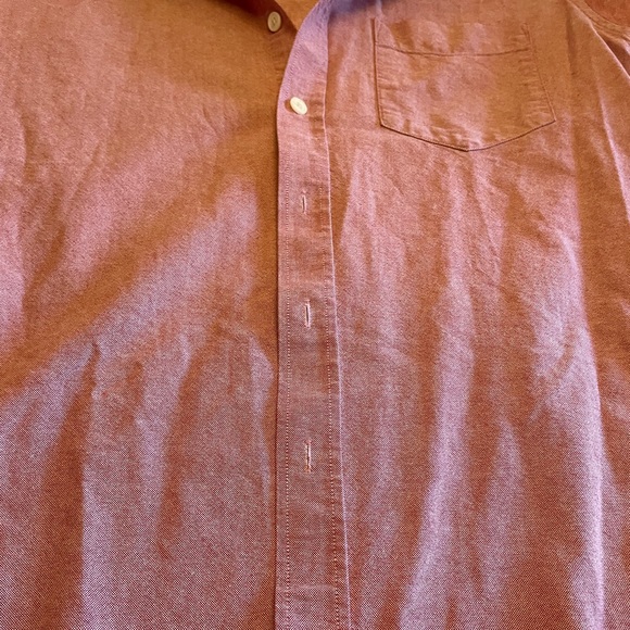 Saturdays Surf NYC Boucle Oxford Long Sleeve Button Front Cotton Shirt Red Small - Picture 6 of 15